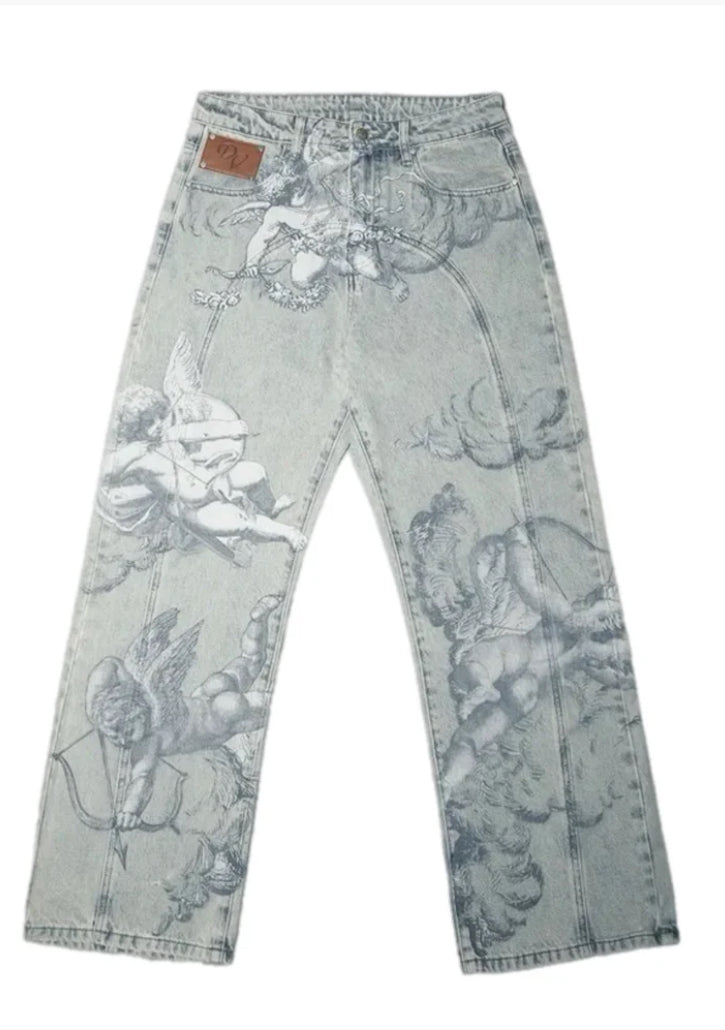 CUPID ANGEL Baggy Jeans